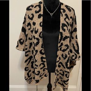 Leopard Print Kimono One Size Fits Most